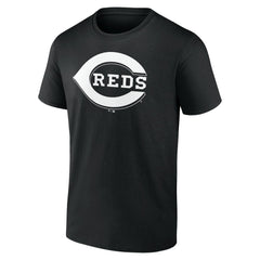 Cincinnati Reds Monochrome Personalized Name & Number T-Shirt - Black