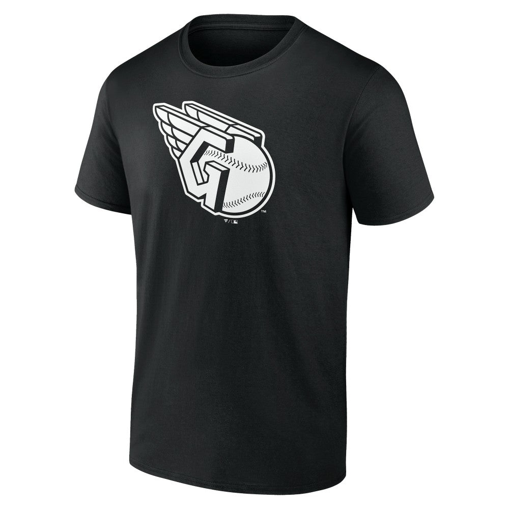 Cleveland Guardians Monochrome Personalized Name & Number T-Shirt - Black