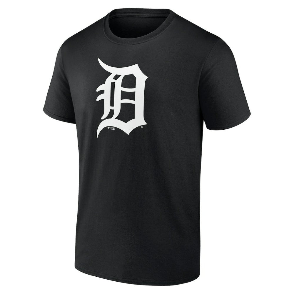 Detroit Tigers Monochrome Personalized Name & Number T-Shirt - Black