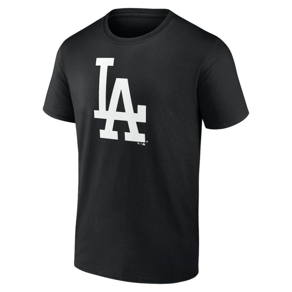 Los Angeles Dodgers Monochrome Personalized Name & Number T-Shirt - Black