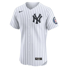 Derek Jeter New York Yankees Home 2020 Hall of Fame Induction Patch Elite Player Jersey - White | Nike