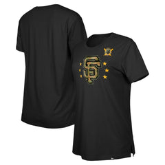 San Francisco Giants Women's Armed Forces Day T-Shirt - Black | New Era