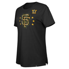San Francisco Giants Women's Armed Forces Day T-Shirt - Black | New Era