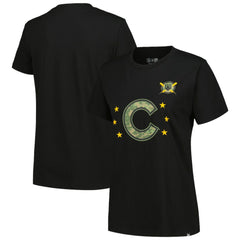 Chicago Cubs Women's Armed Forces Day T-Shirt - Black | New Era