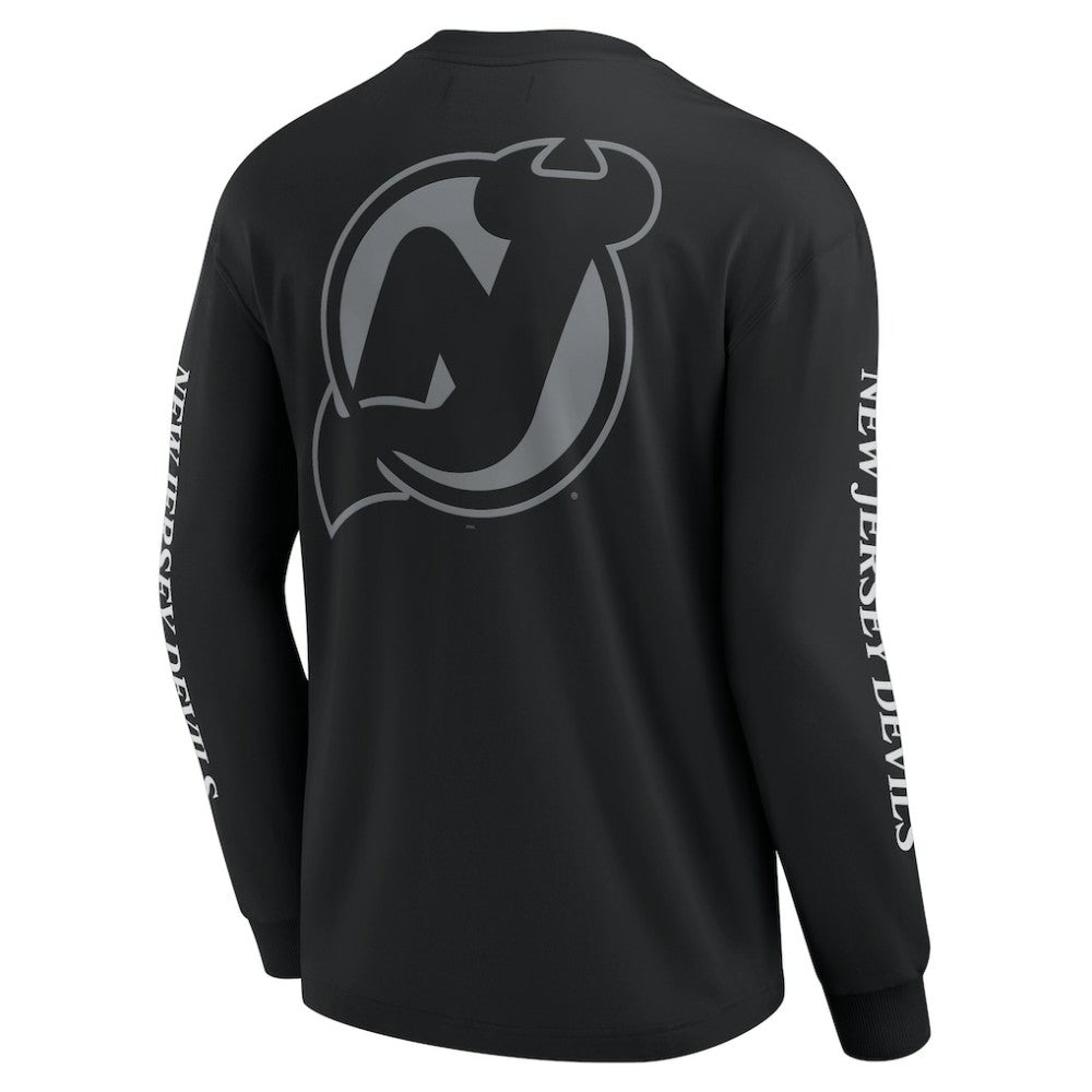 New Jersey Devils Fanatics Elements Strive Long Sleeve T-Shirt Black