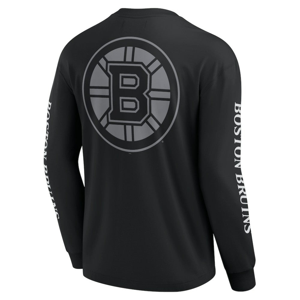 Boston Bruins Fanatics Elements Strive Long Sleeve T-Shirt Black