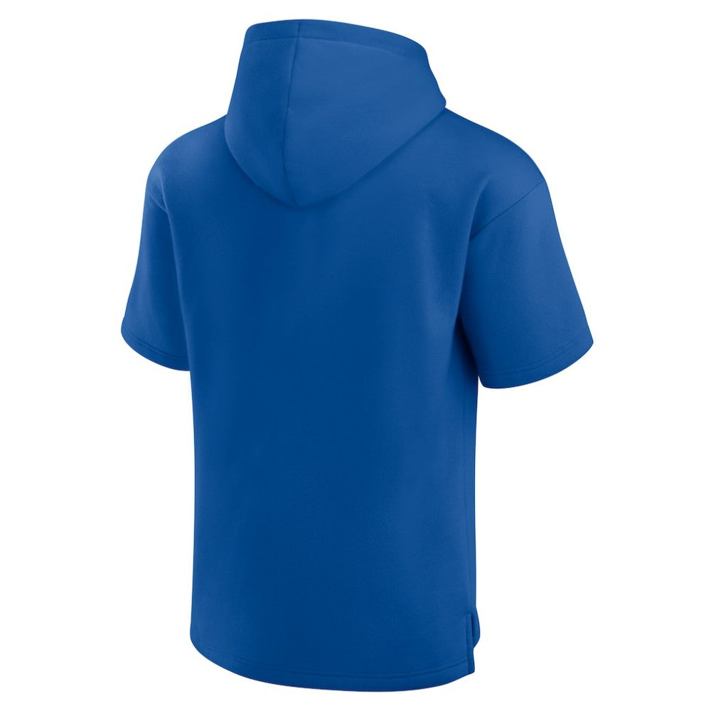 New York Rangers Fanatics Elements Ready Short Sleeve Pullover Hoodie Blue