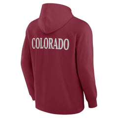 Colorado Avalanche Fanatics Elements Blaze Tri-Blend Long Sleeve Hoodie T-Shirt Burgundy