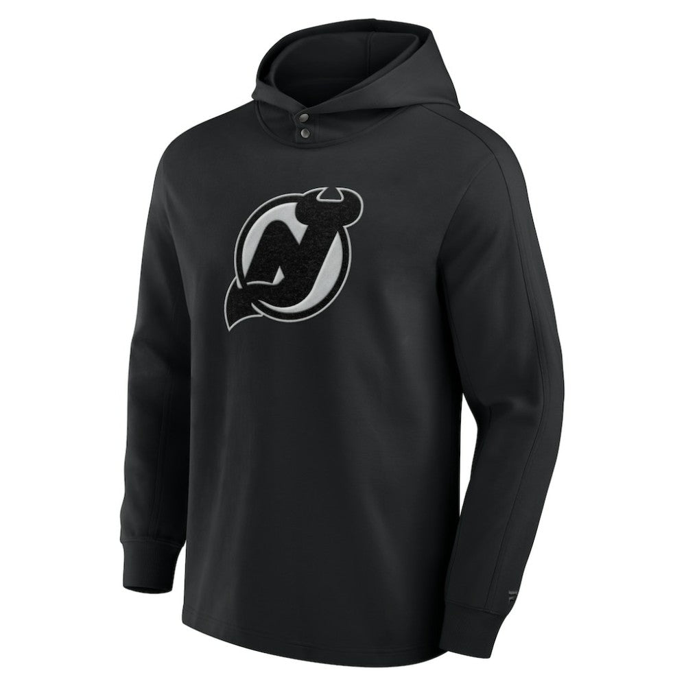 New Jersey Devils Fanatics Elements Blaze Tri-Blend Long Sleeve Hoodie T-Shirt Black