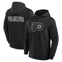 Philadelphia Flyers Fanatics Elements Blaze Tri-Blend Long Sleeve Hoodie T-Shirt Black