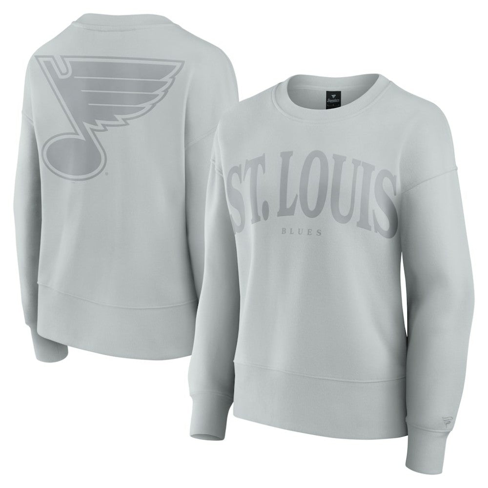 St. Louis Blues Fanatics Women's Elements Flow Pullover Sweatshirt Gray