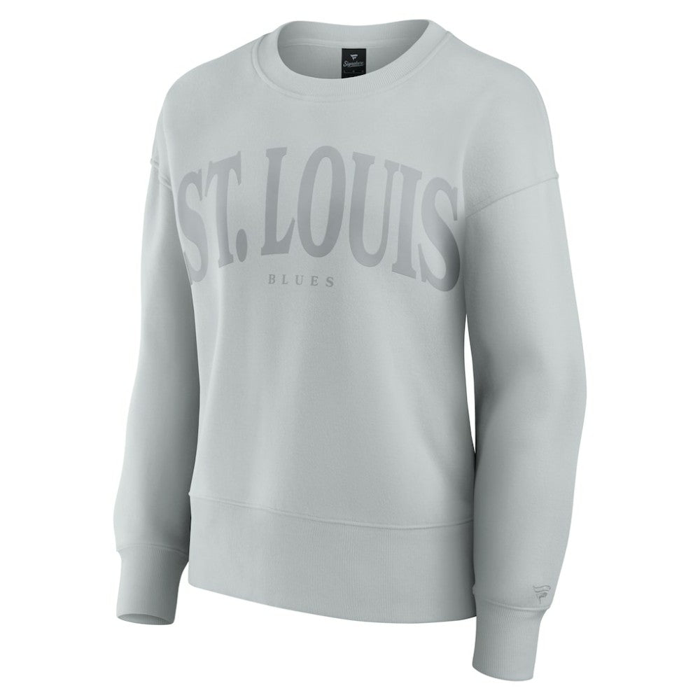 St. Louis Blues Fanatics Women's Elements Flow Pullover Sweatshirt Gray