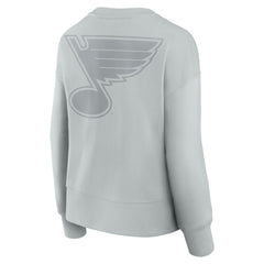 St. Louis Blues Fanatics Women's Elements Flow Pullover Sweatshirt Gray