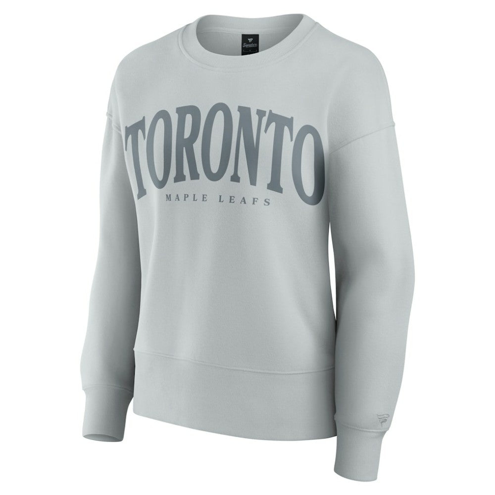 Toronto Maple Leafs Fanatics Women's Elements Flow Pullover Sweatshirt Gray