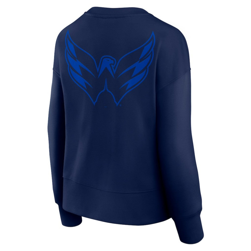 Washington Capitals Fanatics Women's Elements Flow Pullover Sweatshirt Navy