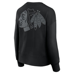 Chicago Blackhawks Fanatics Women's Elements Flow Pullover Sweatshirt Black
