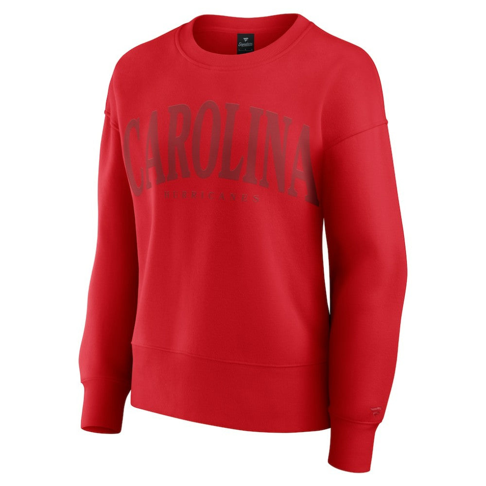 Carolina Hurricanes Fanatics Women's Elements Flow Pullover Sweatshirt Red