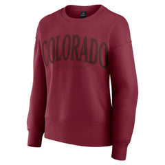 Colorado Avalanche Fanatics Women's Elements Flow Pullover Sweatshirt Burgundy