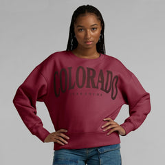 Colorado Avalanche Fanatics Women's Elements Flow Pullover Sweatshirt Burgundy