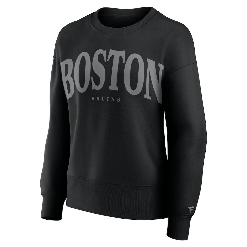Boston Bruins Fanatics Women's Elements Flow Pullover Sweatshirt Black