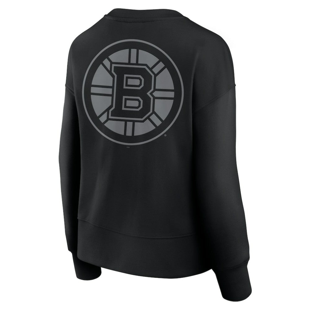 Boston Bruins Fanatics Women's Elements Flow Pullover Sweatshirt Black
