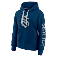 Seattle Kraken Fanatics Women's Elements Next Pullover Hoodie Deep Sea Blue