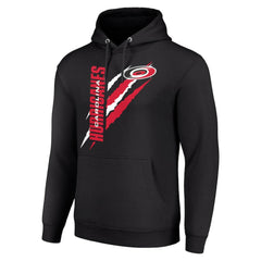 Carolina Hurricanes Starter Color Scratch Fleece Pullover Hoodie Black