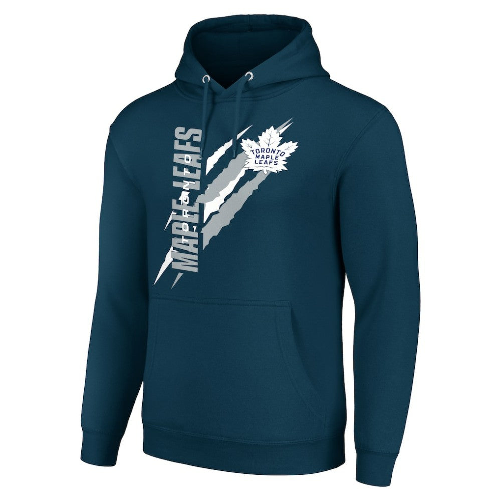 Toronto Maple Leafs Starter Color Scratch Fleece Pullover Hoodie Blue
