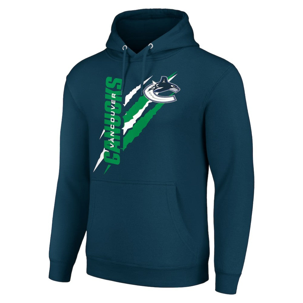Vancouver Canucks Starter Color Scratch Fleece Pullover Hoodie Blue