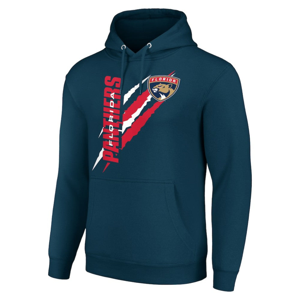Florida Panthers Starter Color Scratch Fleece Pullover Hoodie Blue