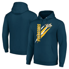 Nashville Predators Starter Color Scratch Fleece Pullover Hoodie Blue