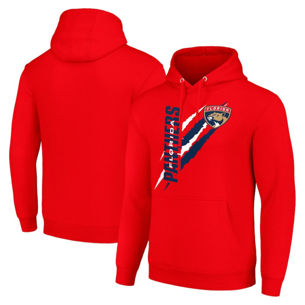 Florida Panthers Starter Color Scratch Fleece Pullover Hoodie Red