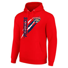 Florida Panthers Starter Color Scratch Fleece Pullover Hoodie Red