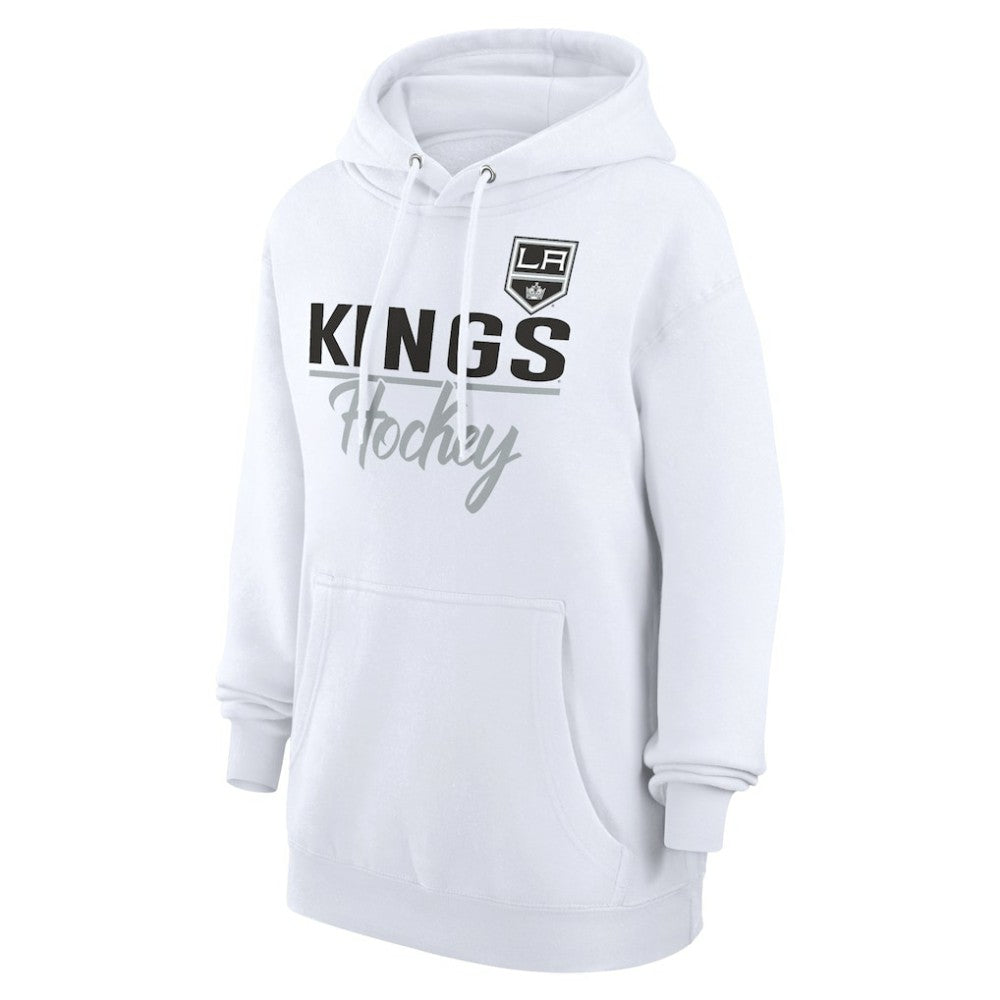 Los Angeles Kings G-III 4Her by Carl Banks Women's Team Fleece Pullover Hoodie White
