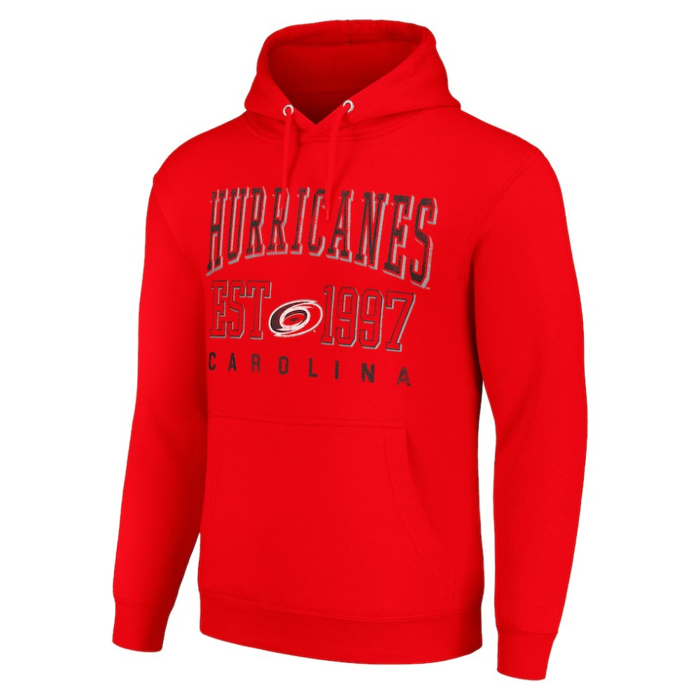 Carolina Hurricanes Starter Graphic Pullover Hoodie Red