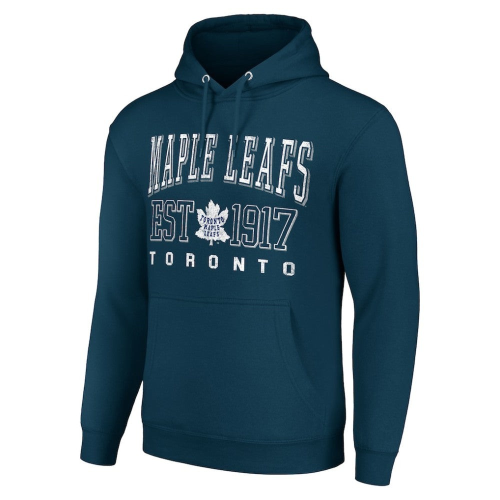Toronto Maple Leafs Starter Retro Graphic Pullover Hoodie Navy