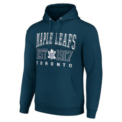 Toronto Maple Leafs Starter Retro Graphic Pullover Hoodie Navy