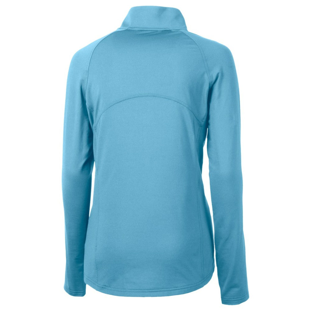 Milwaukee Brewers Cutter & Buck Women's City Connect Adapt Eco Knit Recycled Half-Zip Pullover Top - Powder Blue