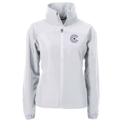 Chicago Cubs Cutter & Buck Women's City Connect Charter Eco Recycled Full-Zip Jacket - Gray