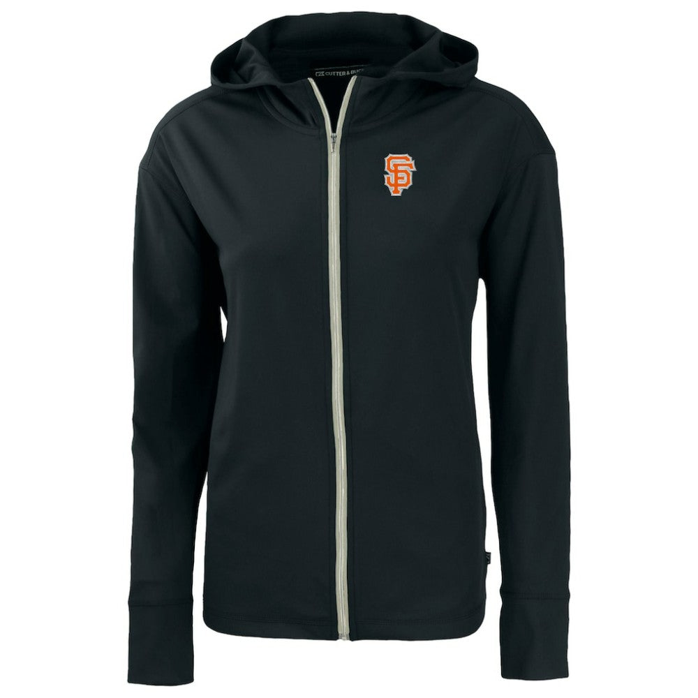 San Francisco Giants Cutter & Buck Women's City Connect Daybreak Eco Recycled Full-Zip Hoodie - Black