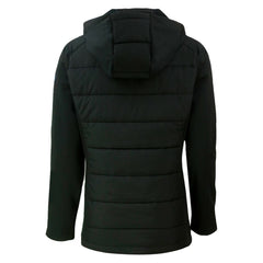 San Diego Padres Cutter & Buck Women's City Connect Evoke Hybrid Eco Softshell Recycled Full-Zip Hoodie Jacket - Black