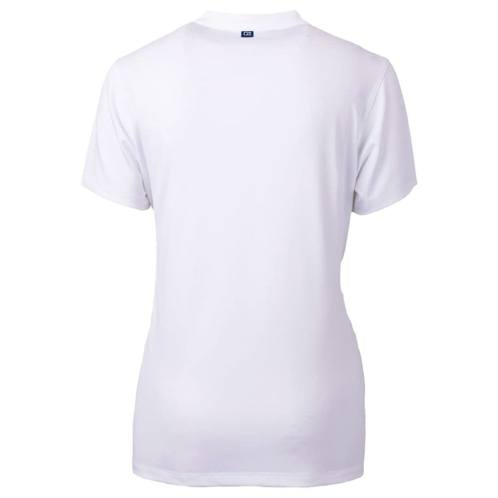 Washington Nationals Cutter & Buck Women's City Connect Forge Heathered Stretch Blade Top - White