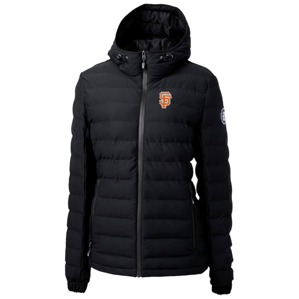 San Francisco Giants Cutter & Buck Women's City Connect Mission Ridge Repreve Eco Insulated Full-Zip Puffer Jacket - Black