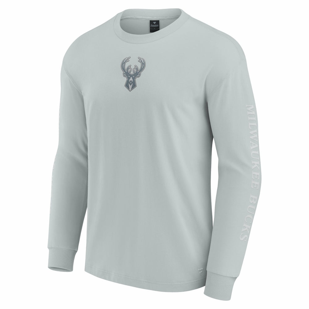Milwaukee Bucks Elements Strive Long Sleeve T-Shirt  - Gray | Fanatics online