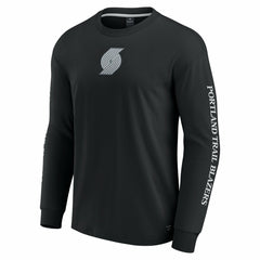 Portland Trail Blazers Elements Strive Long Sleeve T-Shirt  - Black | Fanatics online