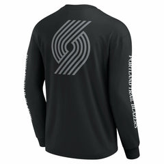 Portland Trail Blazers Elements Strive Long Sleeve T-Shirt  - Black | Fanatics online