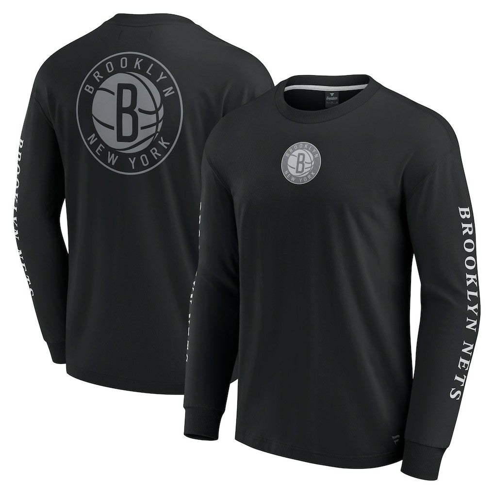 Brooklyn Nets Elements Strive Long Sleeve T-Shirt  - Black | Fanatics online