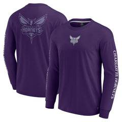 Charlotte Hornets Elements Strive Long Sleeve T-Shirt  - Purple | Fanatics shop