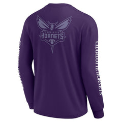Charlotte Hornets Elements Strive Long Sleeve T-Shirt  - Purple | Fanatics shop