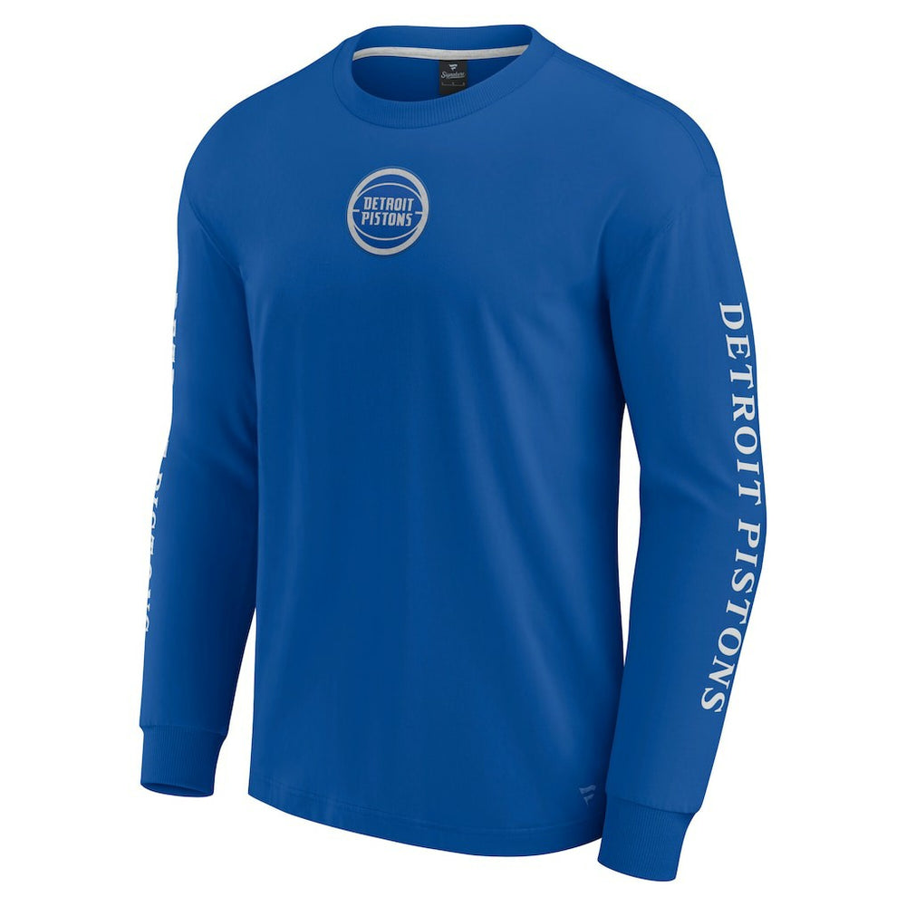 Detroit Pistons Elements Strive Long Sleeve T-Shirt  sale - Blue | Fanatics online